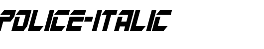 Mars-Police-Italic_英文字体