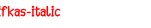 Mayuragifkas-Italic.ttf