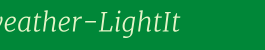 Merriweather-LightIt_英文字体