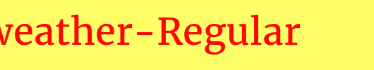 Merriweather-Regular_英文字体