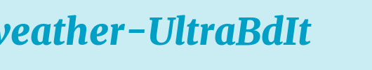 Merriweather-UltraBdIt_英文字体