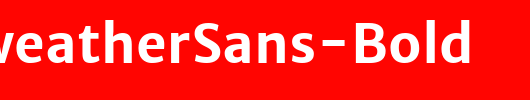 MerriweatherSans-Bold_英文字体