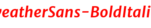 MerriweatherSans-BoldItalic_英文字体