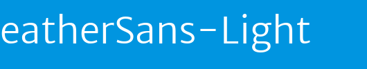 MerriweatherSans-Light_英文字体
