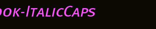 MetaBook-ItalicCaps_英文字体