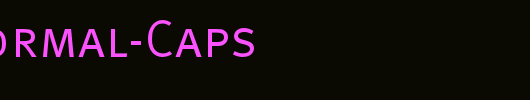 MetaNormal-Caps_英文字体