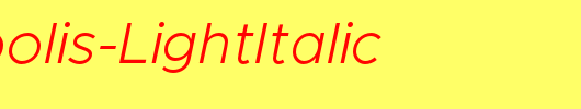 Metropolis-LightItalic_英文字体
