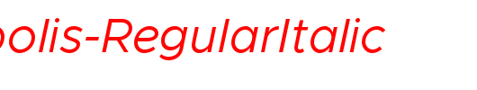 Metropolis-RegularItalic_英文字体
