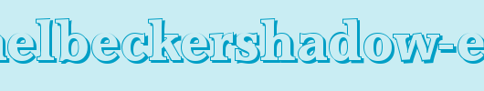 MichaelBeckerShadow-ExtraBold.ttf
