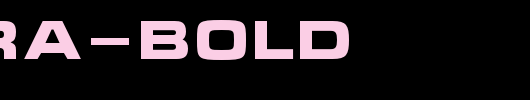 Micra-Bold_英文字体