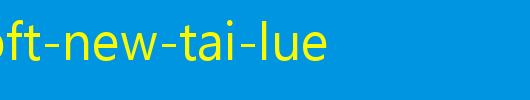Microsoft-New-Tai-Lue.ttf