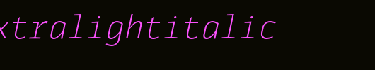 MonoxExtraLightItalic.ttf