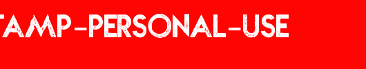 NOVA-STAMP-PERSONAL-USE_英文字体
