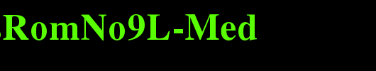 NimbusRomNo9L-Med_英文字体