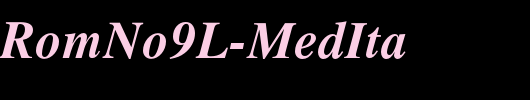 NimbusRomNo9L-MedIta_英文字体