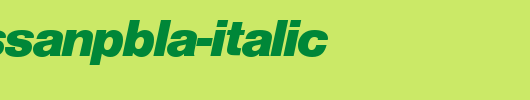NimbusSanPBla-Italic.ttf