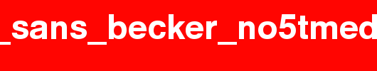 Nimbus_Sans_Becker_No5TMed.ttf