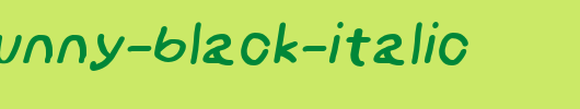 NumbBunny-Black-Italic.otf
