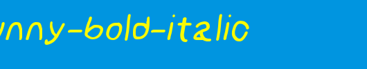 NumbBunny-Bold-Italic.otf
