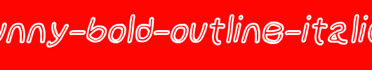 NumbBunny-Bold-Outline-Italic.otf
