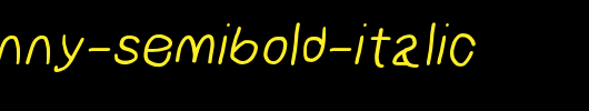 NumbBunny-SemiBold-Italic.otf