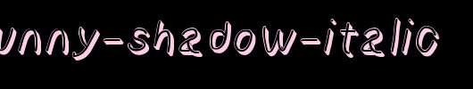 NumbBunny-Shadow-Italic.otf