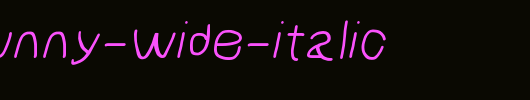 NumbBunny-Wide-Italic.otf