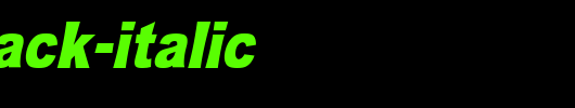 OMNIBLACK-Italic.otf英文字体下载