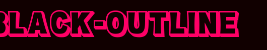 OMNIBLACK-Outline.otf英文字体下载