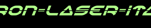 Oberon-Laser-Italic.ttf英文字体下载