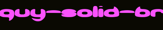 Obloquy-Solid-BRK-.ttf英文字体下载