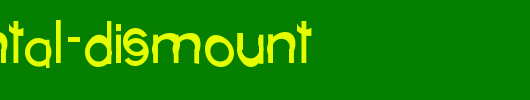 Occidental-Dismount.ttf英文字体下载