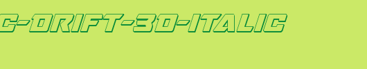 Oceanic-Drift-3D-Italic.ttf英文字体下载