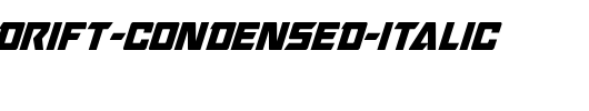 Oceanic-Drift-Condensed-Italic.ttf英文字体下载