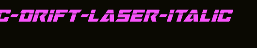 Oceanic-Drift-Laser-Italic.ttf英文字体下载