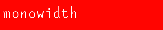 Ocelot-Monowidth.ttf英文字体下载