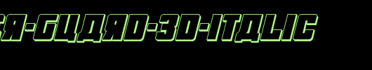 October-Guard-3D-Italic.ttf英文字体下载