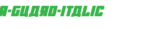 October-Guard-Italic.ttf英文字体下载