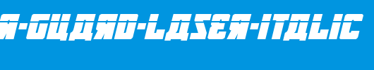 October-Guard-Laser-Italic.ttf英文字体下载