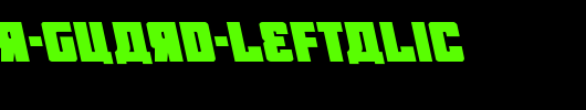 October-Guard-Leftalic.ttf英文字体下载