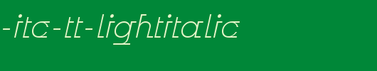 Odyssee-ITC-TT-LightItalic.ttf英文字体下载