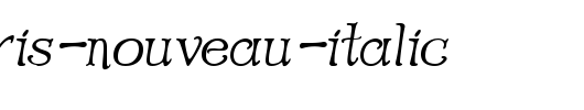 Old-Paris-Nouveau-Italic.ttf英文字体下载