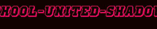 Old-School-United-Shadow-Italic.ttf英文字体下载