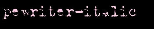 Old-Typewriter-Italic.ttf英文字体下载