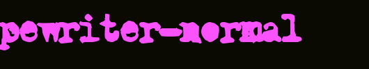 Old-Typewriter-Normal.ttf英文字体下载