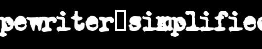 Old-Typewriter-Simplified.ttf英文字体下载