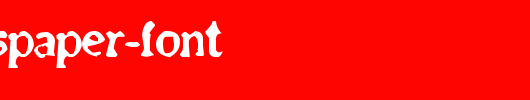 Old-newspaper-font.ttf英文字体下载