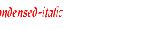 OldCountryCondensed-Italic.ttf英文字体下载
