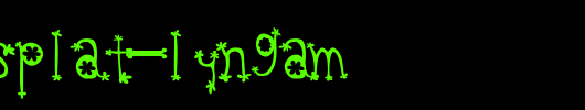 Oldie-Splat-Lyngam.ttf英文字体下载