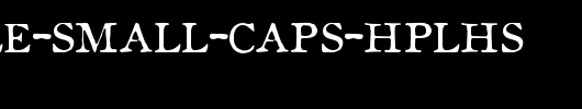 Oldstyle-Small-Caps-HPLHS.ttf英文字体下载